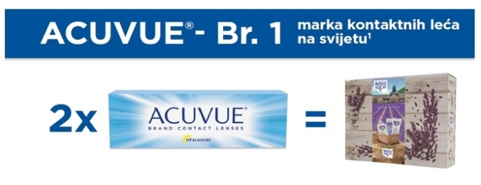 Johnson&Johnson Acuvue i Le Petit Marseillais poklon paket